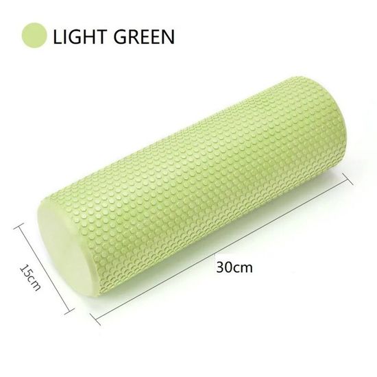 Rouleau De Massage En Mousse EVA - 30x15 Cm - Pour Dos, Muscles, Yoga, Récupération Sportive - Couleurs Assorties - 5