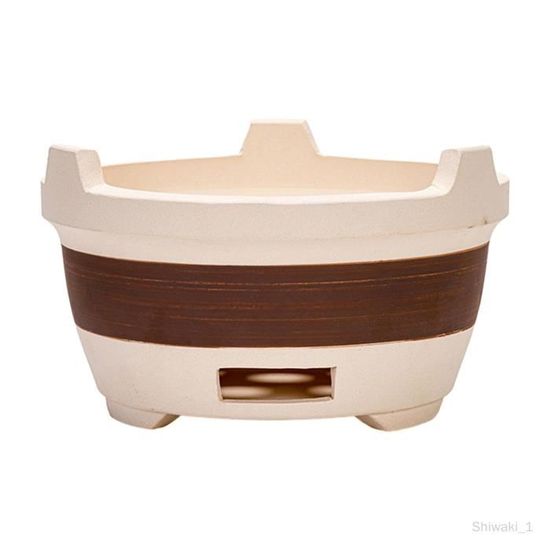 Poêle à Charbon En Argile - Barbecue Portable En Céramique Avec Grille Métal - Pour Cuisine Extérieure, Camping - 11
