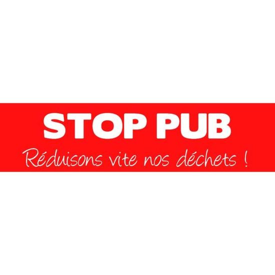 STOP PUB Boite aux Lettres Plaque Bleue Gravée en France –