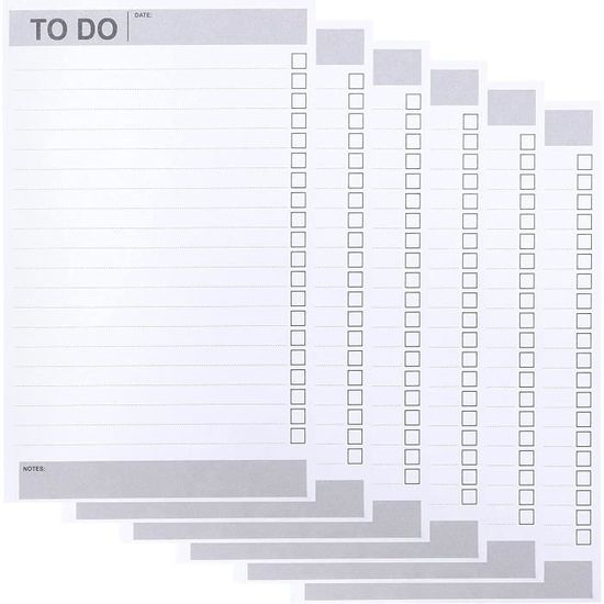 Agoer Bloc Planification A5 Non-Daté To Do List - Carnet Quotidien 160 Pages Pour Organiser Ses Tâches