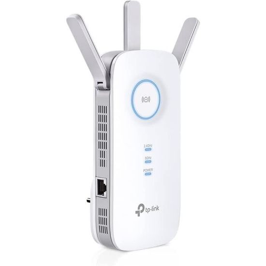 Répéteur WiFi Flintronic 2.4 GHz | Amplificateur De Signal Jusqu'à 20 Appareils | Port Ethernet | Plug And Play