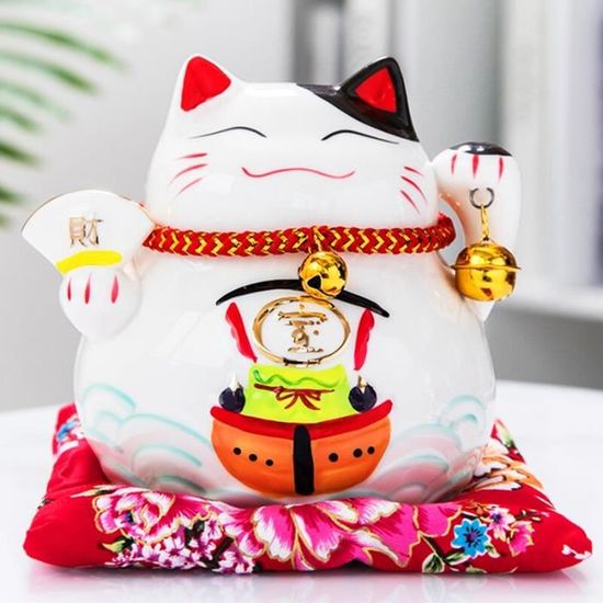 Objets décoratifs,Tirelire en porcelaine japonaise 4.5 pouces,chat