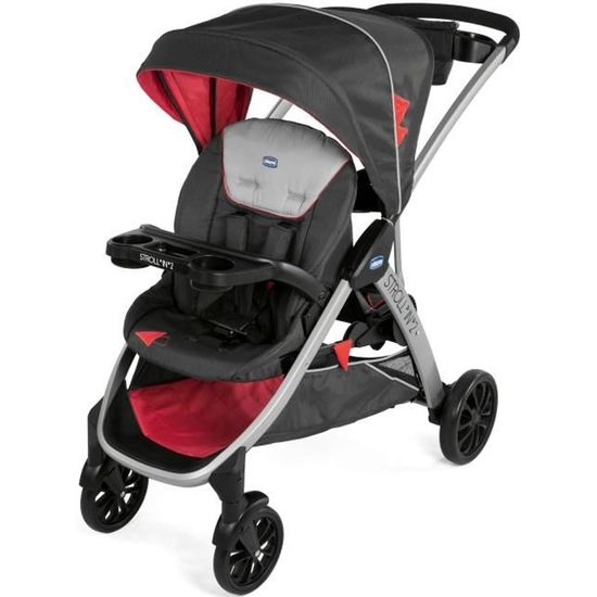 CHICCO Poussette double Stroll in 2 lava