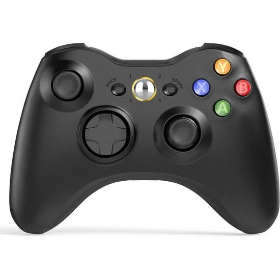 Manette de jeu sans fil pour PC, 2,4 G, avec double vibration, 14
