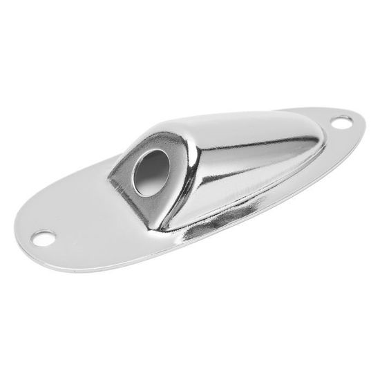 Milisten Plaque Jack Carrée En Métal Durable Pour Guitare électrique