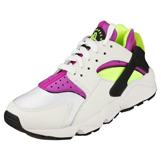 Baskets NIKE AIR HUARACHE DH4439 101 Femme Textile Lacets Blanc Multicolore Blanc multicolore Cdiscount Chaussures