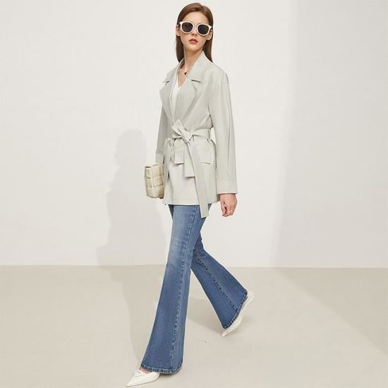 Patron De Couture Vogue V2055B5 - Trench Coat Ample Avec Ceinture Pour Femme - Tailles 36 à 44