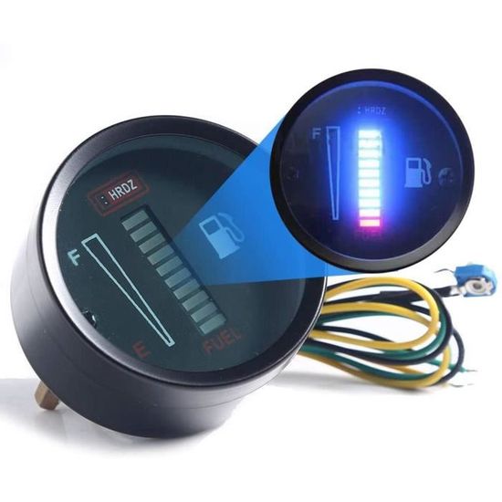 Jauge Niveau Carburant Numérique 52mm DC9-32V - Pour Camping-car, Yacht Et Bateaux