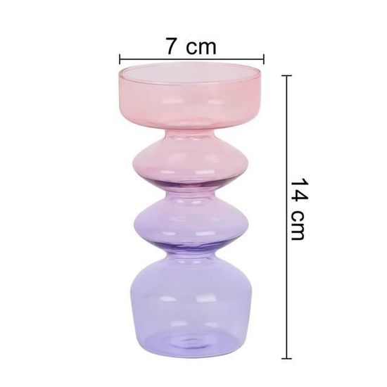 Lot De 4 Porte-Bougies En Verre Violet Élégant - PATIKIL, Parfait Pour Mariages, Dîners Romantiques Et Fêtes