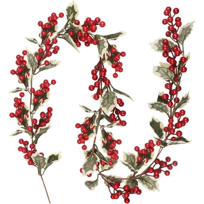 40 Têtes Artificielles De Baies De Houx Bleues Guirlande De Fleurs De Noël Pour Mariage, 13 Cm