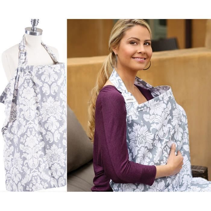 Qualité Supérieure 100 % Coton * Couvertures d'allaitement Nursing Cover (Silver Manor)