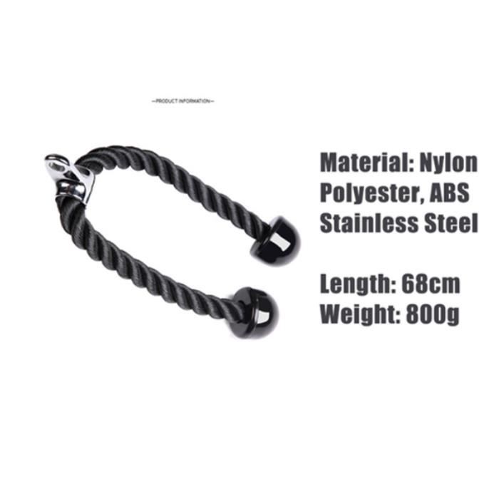 Triceps abdominal pince à corde extracteur traction latérale biceps musculation perte de poids fitness gymnastique corde