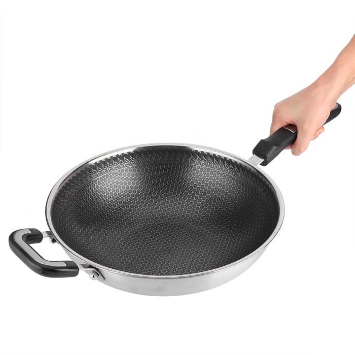 Ustensile de cuisson antiadhésif de casserole de pot d'acier inoxydable de cuisine de ménage pour le cuiseur d'induction-XIL