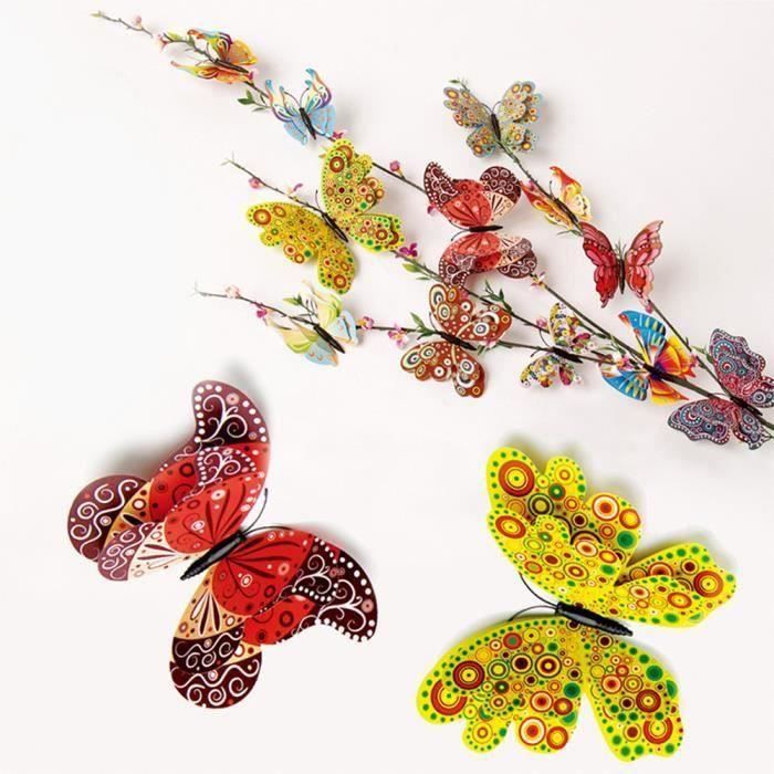objet décoratif 3D DIY Type Pin Home Décor papillon robe rideau Décore accessoiresWLL80821021BSAN1718 Ve18721