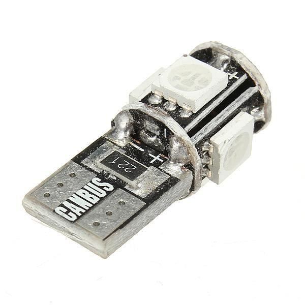 6X T10 501 194 168 W5W 5 SMDAmpoule lateral LED voiture DC12V Bleu So46912