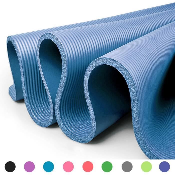 Tapis de fitness, de yoga, de Pilates et de gymnastique Glamexx24 XXL ultra épais et souple, idéal pour le Pilates, la gymnastiqu
