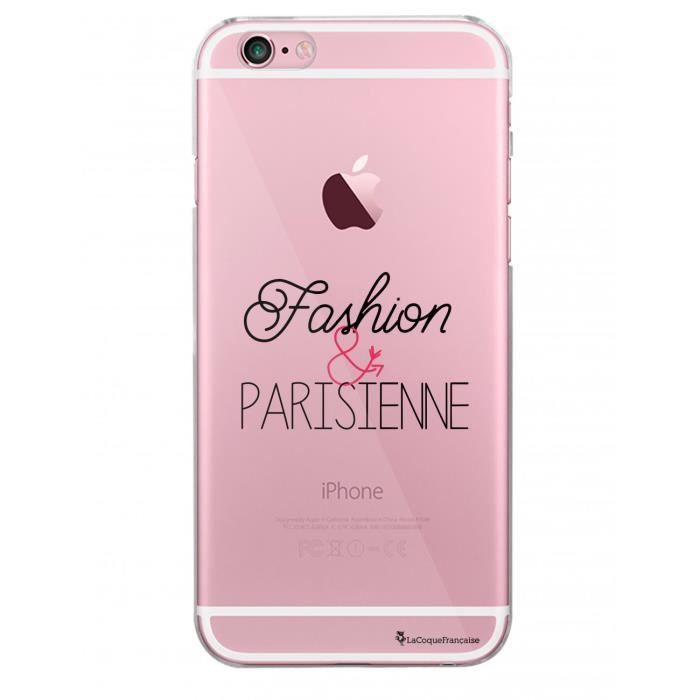Coque iPhone 6 iPhone 6S rigide transparente Fashion et Parisienne Ecriture Tendance et Design La Coque Francaise