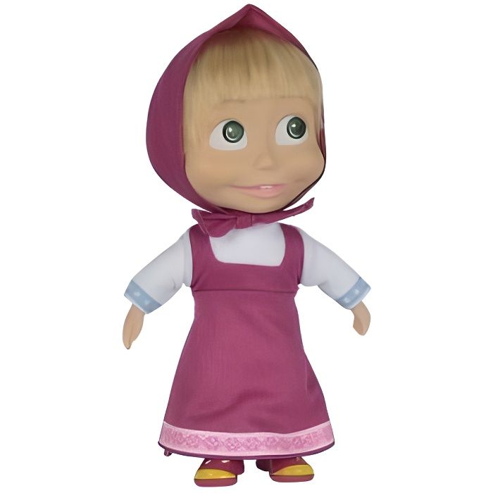 Poupee Masha 24 Cm - Poupee Corps Souple - Licence Masha Et Michka - Jouet Enfant