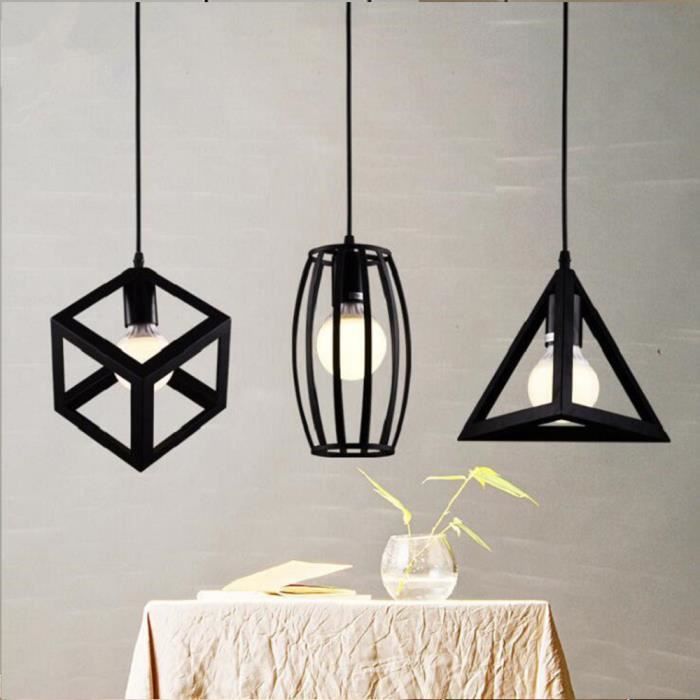 Lustre Suspension Industrielle - 3 formes différentes