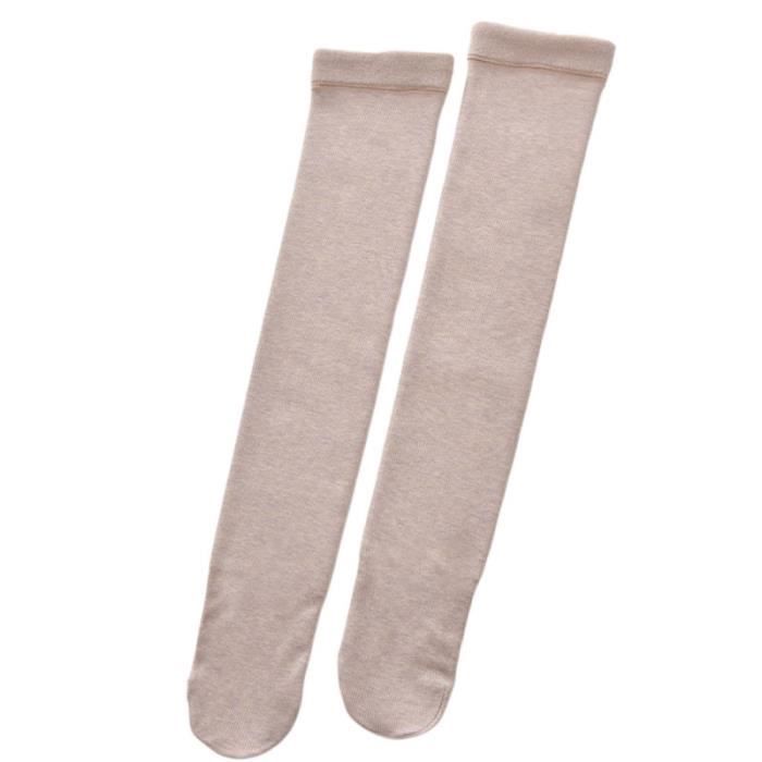 1 Pair Women Cotton Stocking Stylish Color Cold Protection Socks Long Tube Lady for Autumn ABATTANT WC - REHAUSSEUR WC