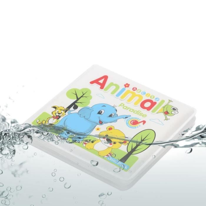 Livre imperméable de bain d'eau de bébé livre jouet de natation salle de bain précoce jouet éducatif pour enfants animaux- Animal