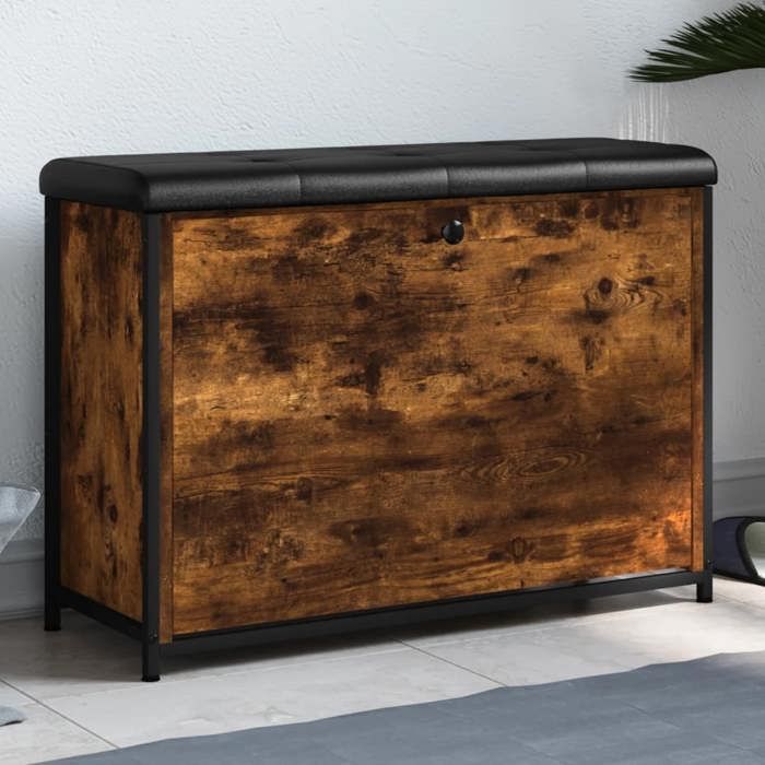 vidaXL Banc à Chaussures avec Tiroir Rabattable Meuble de Rangement avec Coussin Banc de Couloir Entrée Salon Intérieur 835124