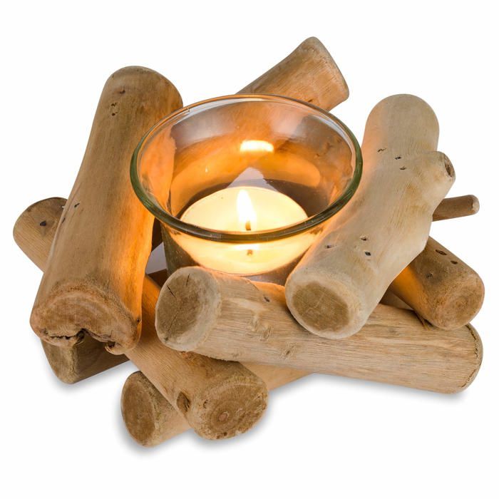 Set de 5 Bougeoirs Tulipe en Verre - Décoration