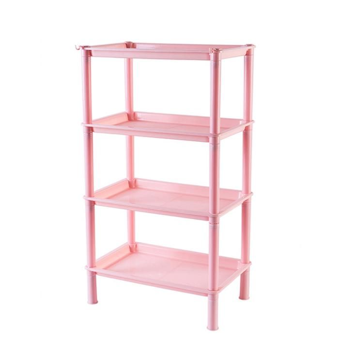 Étagère de rangement en plastique pour salle de bain bureau cuisine sol