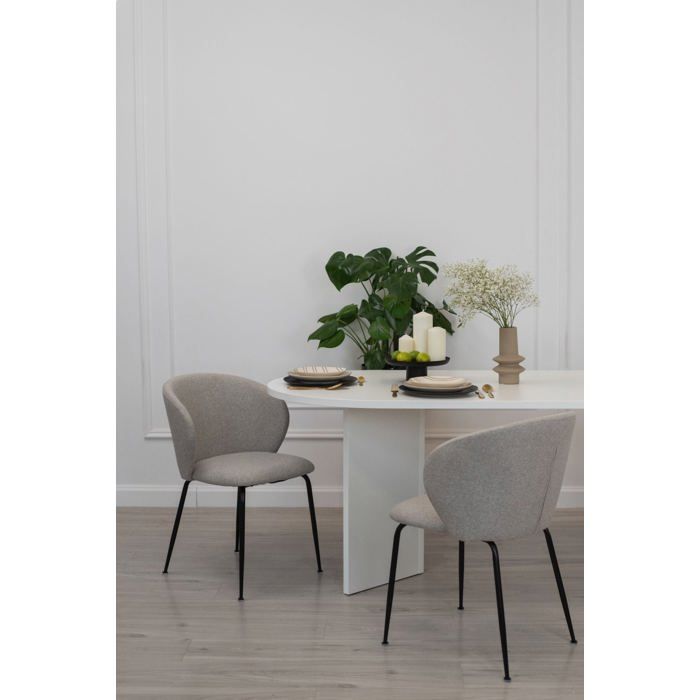Table à manger - OVO - blanc - 90x204 cm