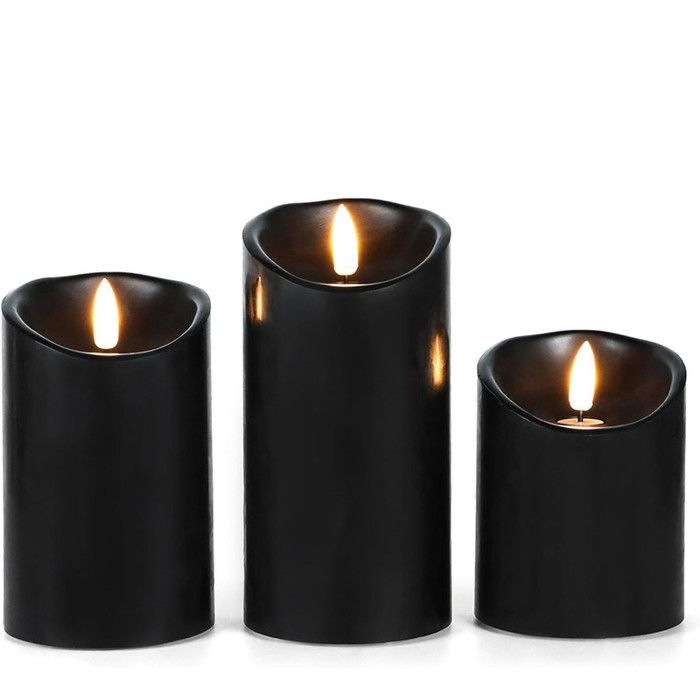 Lot De 3 Bougeoirs De Style Gothique – Décoration De Noël
