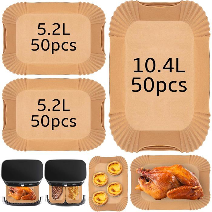 150 Pièces Papier Cuisson Air Fryer pour Ninja Foodi Flex