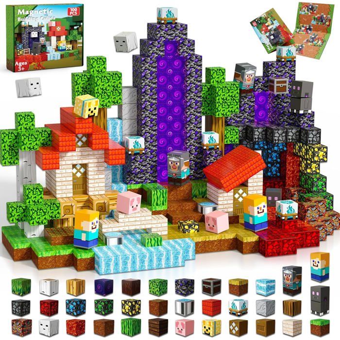 Goody King Blocs Magnétiques - 200 Pièces De Blocs De Construction Magnetiques De Foret Pour Enfants Stem Dapprentissage Cubes Magnetiques Jouets Sensoriels Pour Garcons Et Filles De 3 Ans Et Plus Goody King Blocs Magnétiques - 200 Pièces De Blocs De Construction Magnetiques De Foret Pour Enfants Stem Dapprentissage Cubes Magnetiques Jouets Sensoriels Pour Garcons Et Filles De 3 Ans Et Plus