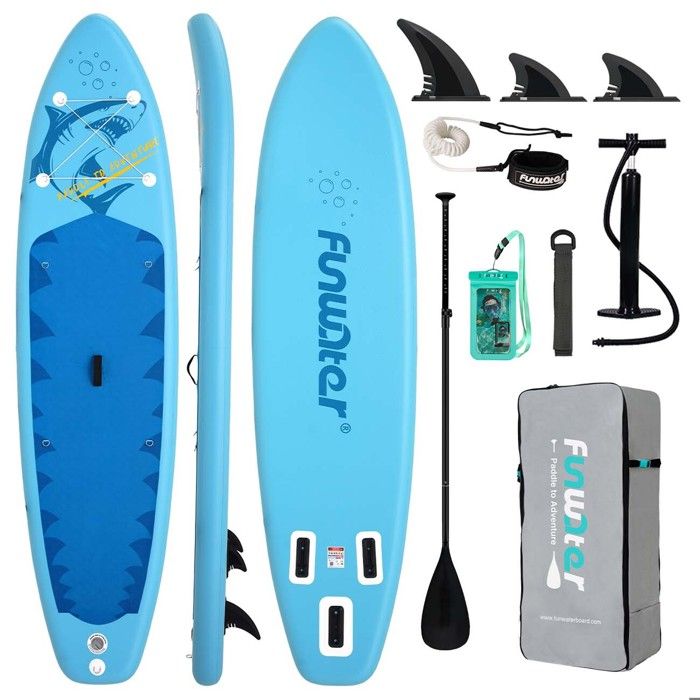 Stand Up Paddle gonflable Funwater SUPFW58B 335 x 84 x 15 cm capacité de charge de 190 kg
