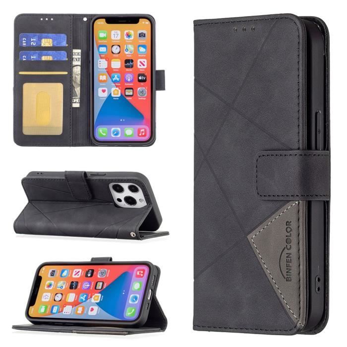 Housse IPhone 6 Maxwell Scott Cuir Italien Noir - Fait Main, Neuf Avec Petit Défaut