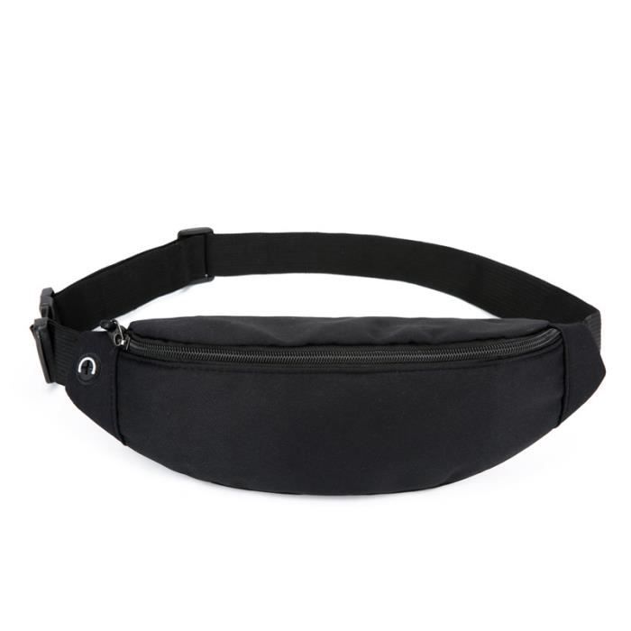 Sac Banane TBoonor Étanche - Sangle Réfléchissante Réglable 80-116cm - 3 Compartiments - Argenté