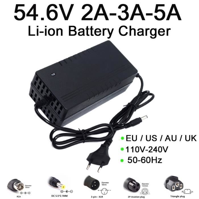 2A - UE - Chargeur 54.6v Pour Batterie Li-ion 13s 48v, Charge