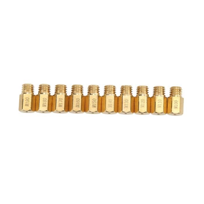 Plaquettes Carbure 10 Pièces/set De Kit De Gicleur Principal De Carburateur 130, 132, 135, 138, 140, 142, 145, 148 Jirachi Radieux 120 195 Plaquettes Carbure 10 Pièces/set De Kit De Gicleur Principal De Carburateur 130, 132, 135, 138, 140, 142, 145, 148 Jirachi Radieux 120 195