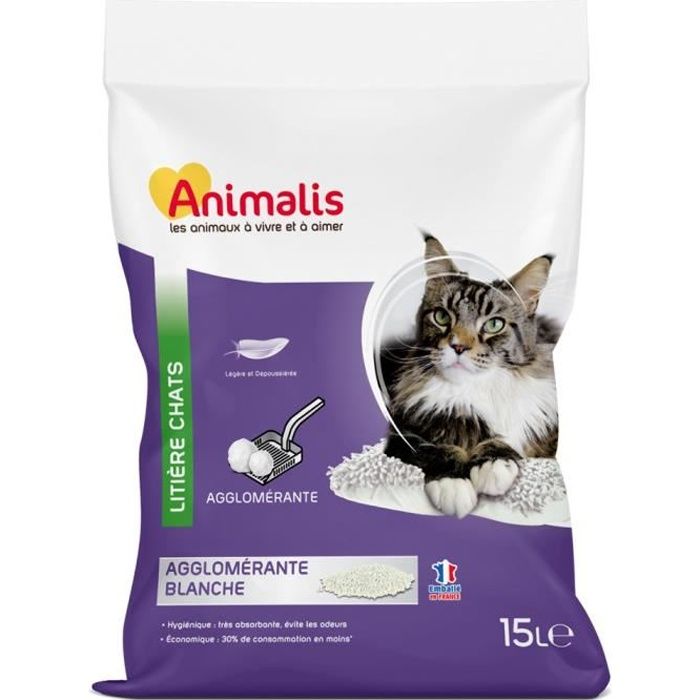 Animalis Litiere Agglomerante Blanche Pour Chat 15l Cdiscount Animalerie Animalis Litiere Agglomerante Blanche Pour Chat 15l Cdiscount Animalerie