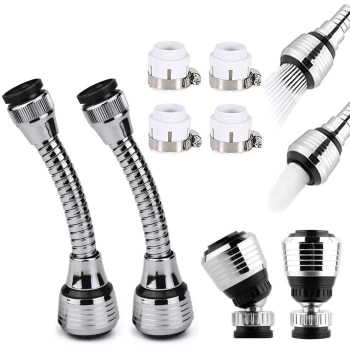 4 Pièces Econom ur d'Eau pour Robinet, Embout Robinet, Rallonge de ...