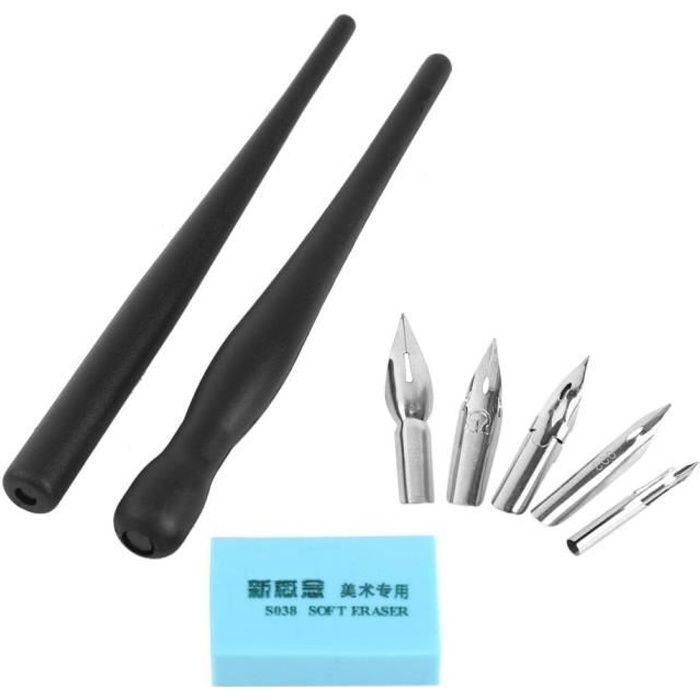 1 Set De Dessin Animé Manga Dessin Animé Outil De Kit De Peinture Avec 2 Porte Stylos Et 5 Plumes