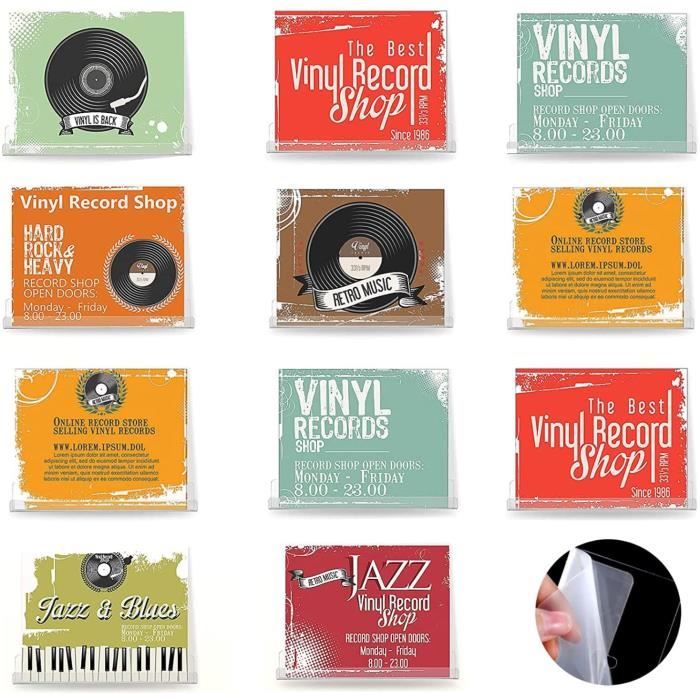 Étagère Murale Pour Disques Vinyles – 4 Supports En Acrylique Transparent, Présentoir Flottant Pour Collection LP - 6