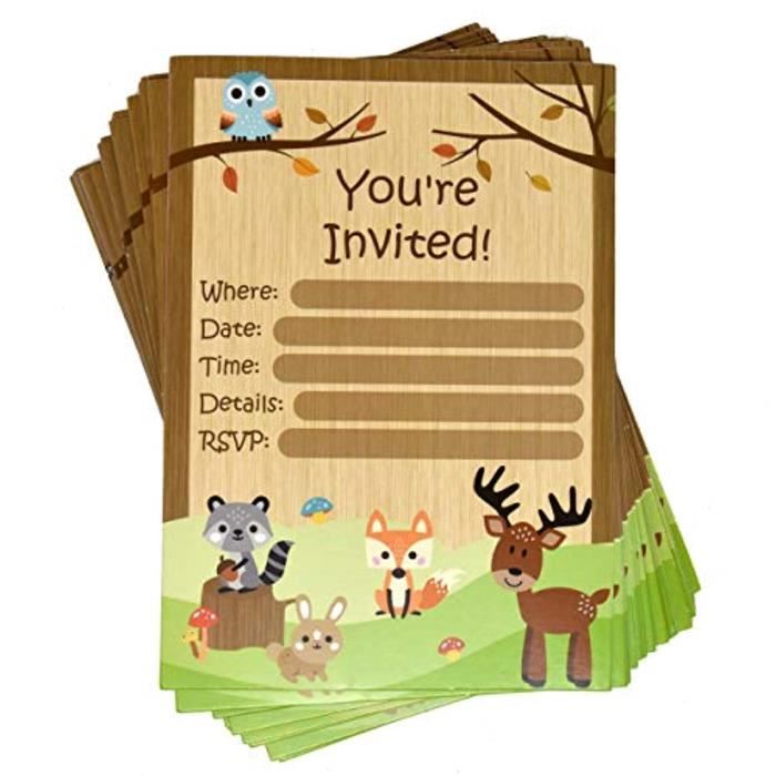 Support A Decorer Zckhe Cartes D Invitation De Fete Des Bois Avec Enveloppes 36 Pack Pour Douche D Anniversaire Invite Renard Cerf H Cdiscount Beaux Arts Et Loisirs Creatifs Support A Decorer Zckhe Cartes D Invitation De Fete Des Bois Avec Enveloppes 36 Pack Pour Douche D Anniversaire Invite Renard Cerf H Cdiscount Beaux Arts Et Loisirs Creatifs
