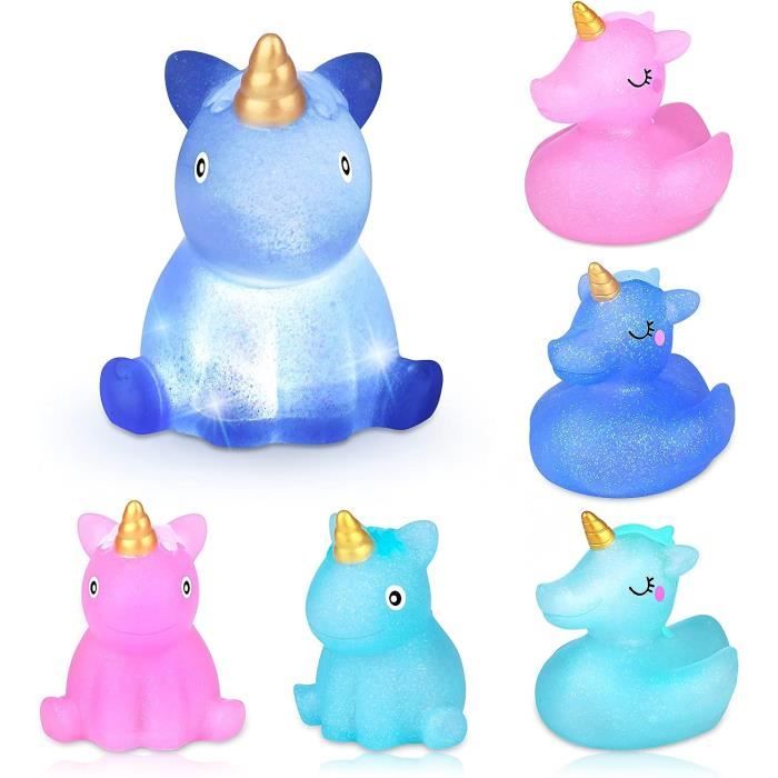 Jouets De Bain Lumineux Dinosaures LYKJ-COLORS - Lot De 6 - Flottants LED - Pour Bébés Et Enfants