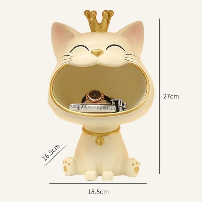 Mini Statue De Chat – Figurines De Chaton Phosphorescentes, Décoration De Bureau, Statue De Chat Mignon, Figurine En Résine Pour Jardin, Maison, Voiture