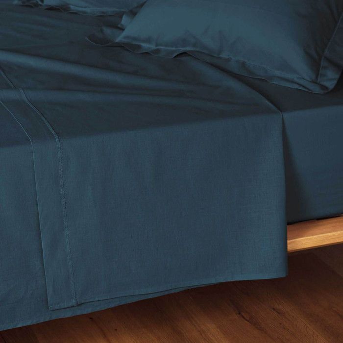 Drap Plat Lina 180x290cm Bleu
