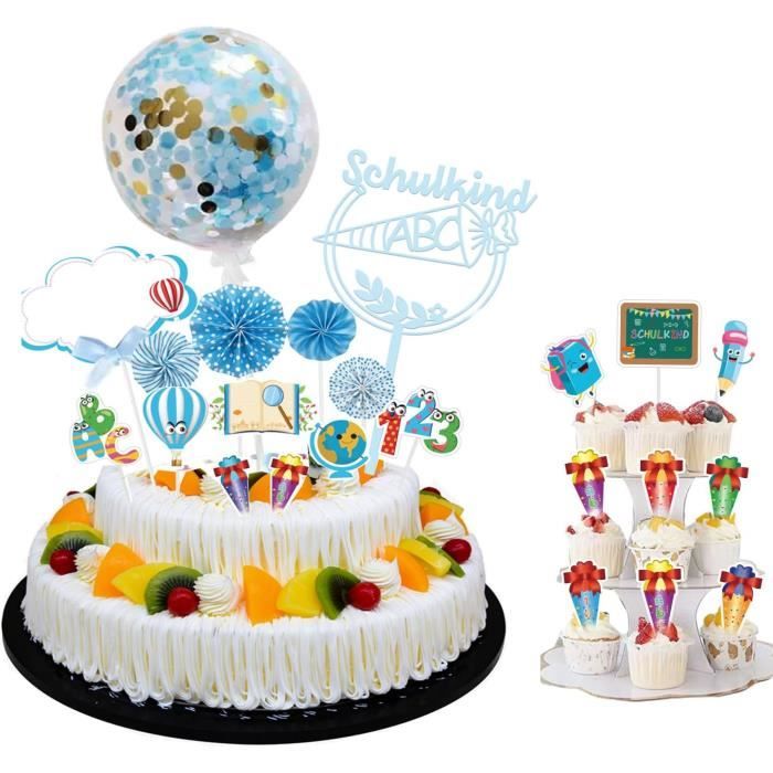 Lot Décorations Gâteau Anniversaire Dessin Animé - Mini Figurines Et Toppers Pour Fêtes