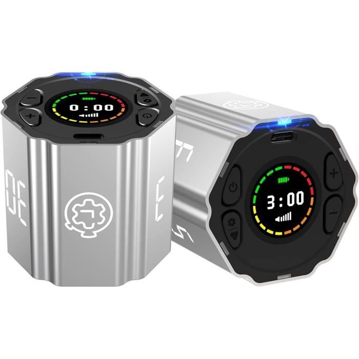 Ushining Minuterie Cube, Minuteur Cube Pomodoro Minuterie Oeufs Avec