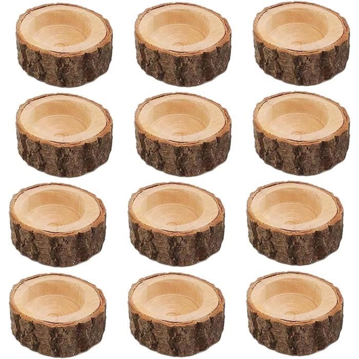 Support 3 Bougies - Bois à Décorer Élégant | Décorez-moi