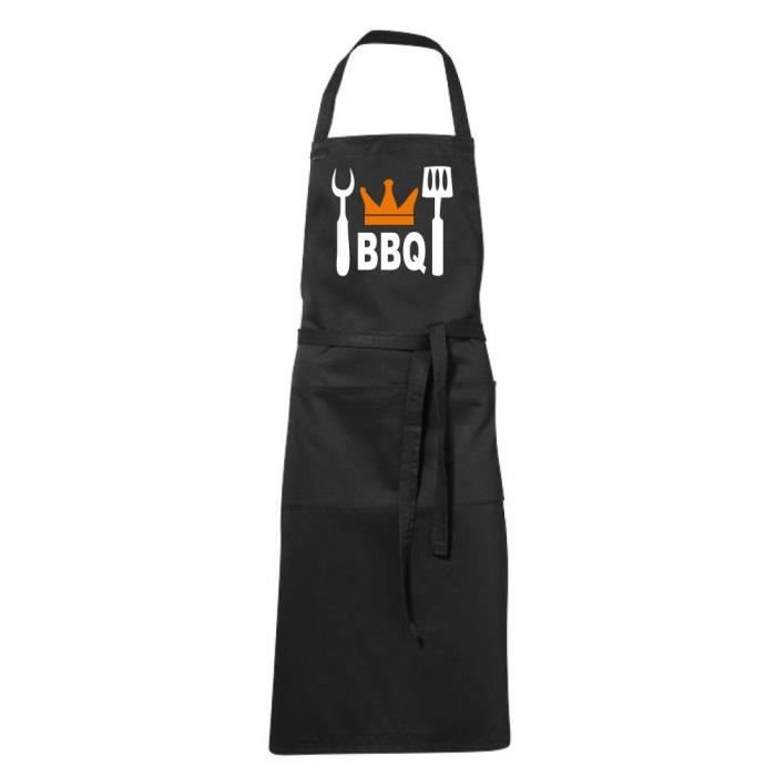 Tablier De Cuisine Noir Humoristique Roi Du q Barbecue Cadeau Pour La Fetes Des Peres Bonne Fete Papa Anniversaire Achat Vente Tablier De Cuisine Cdiscount