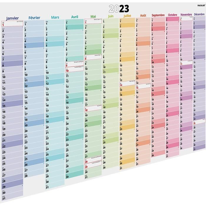 Calendrier familial 2023 boxclever - Cdiscount
